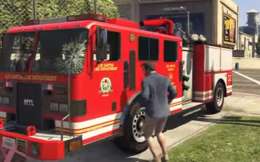 Как угнать пожарную машину в GTA 5