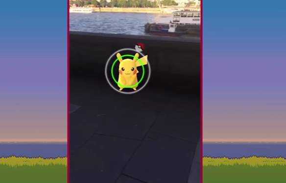 Pokémon GO ловля пикачу